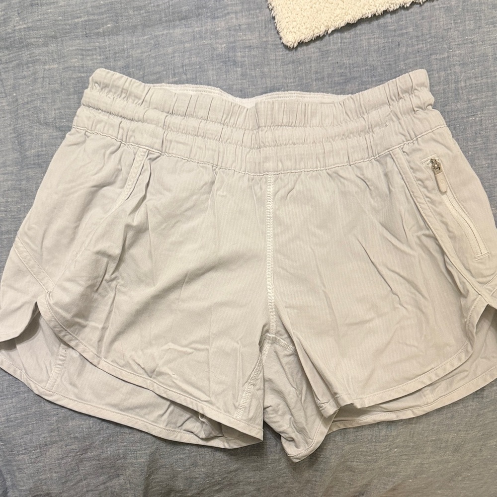 Lululemon Athletica Off White Athletic Shorts